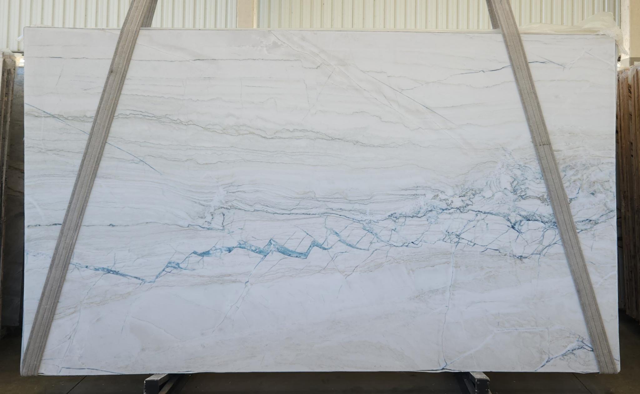 WHITE LUX  3.0 POLISHED Quartzite slab from Brazil — NSS Natural Stones