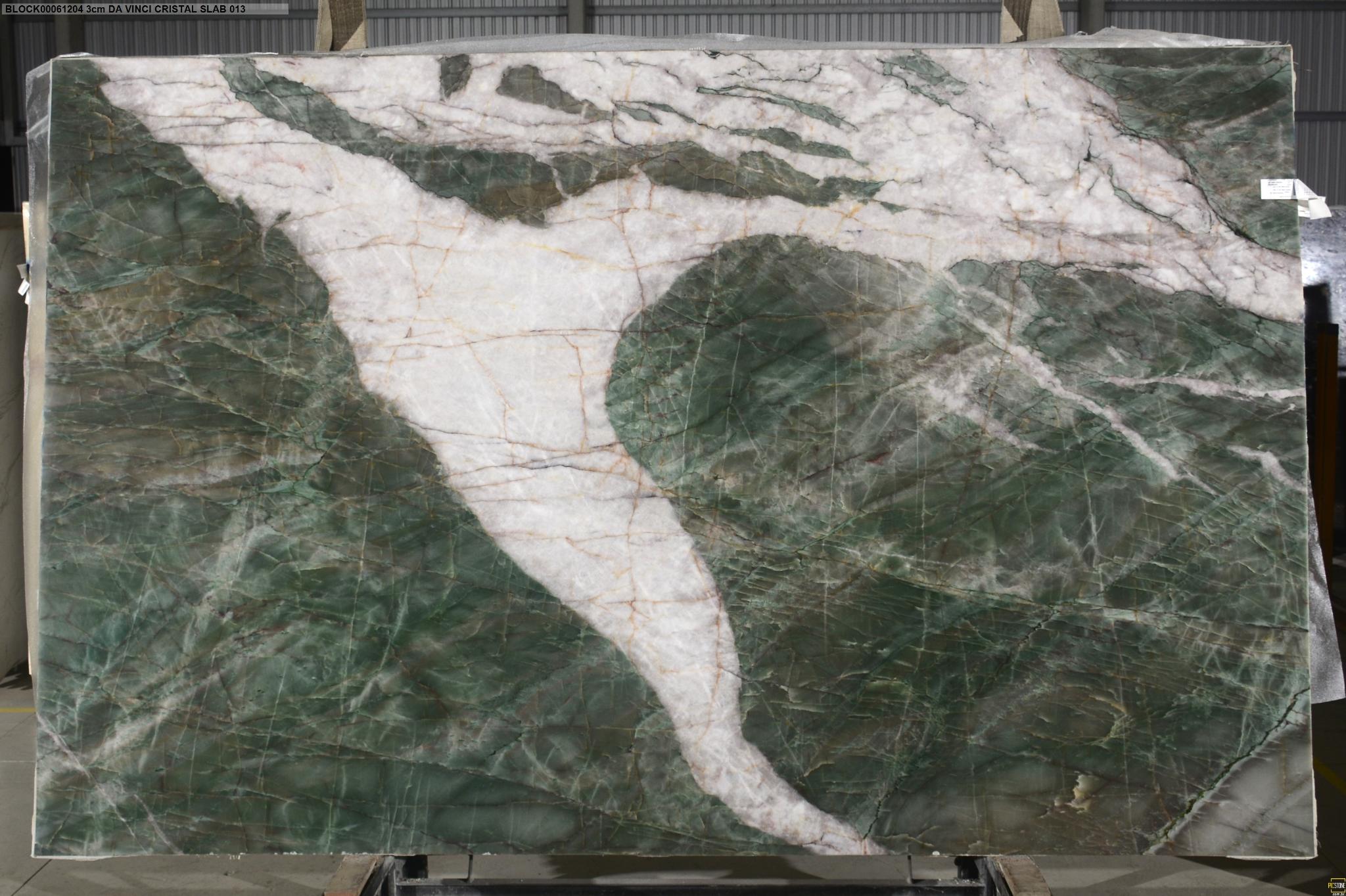DA VINCI CRISTAL 3.0 CM POLISHED RESINED Quartzite slab from Brazil — NSS Natural Stones