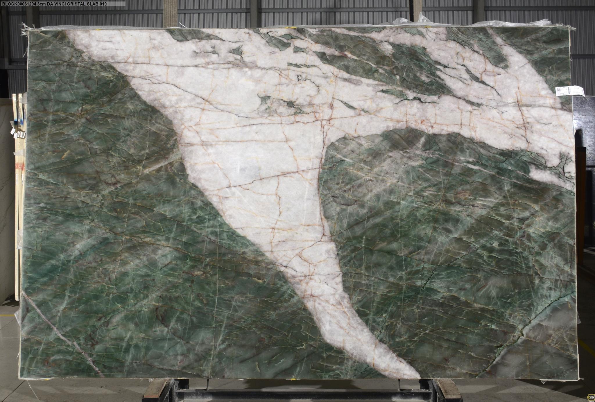 DA VINCI CRISTAL 3.0 CM POLISHED RESINED Quartzite slab from Brazil — NSS Natural Stones