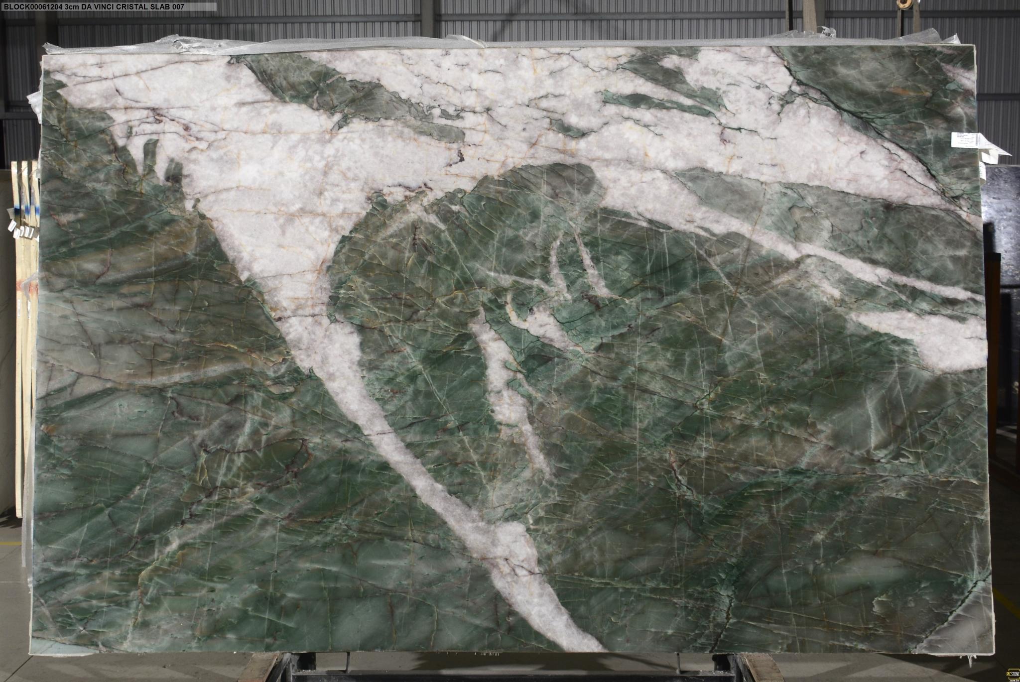 DA VINCI CRISTAL 3.0 CM POLISHED RESINED Quartzite slab from Brazil — NSS Natural Stones